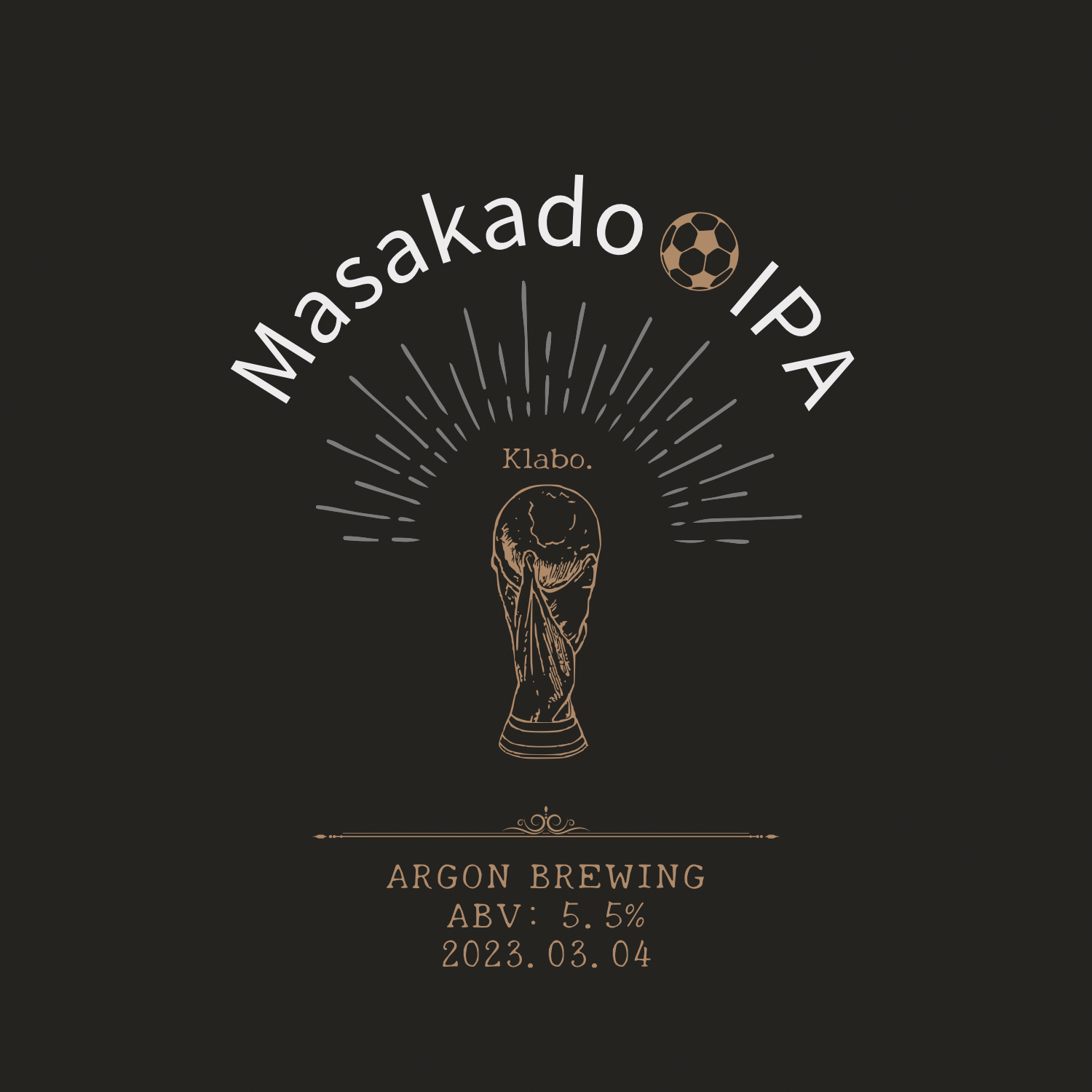 Masakado IPA label