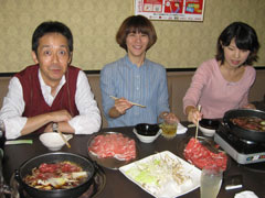 すき焼きと歓迎会