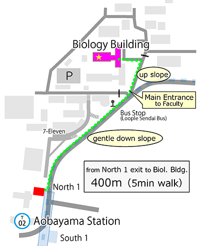 Directions to Biology Building